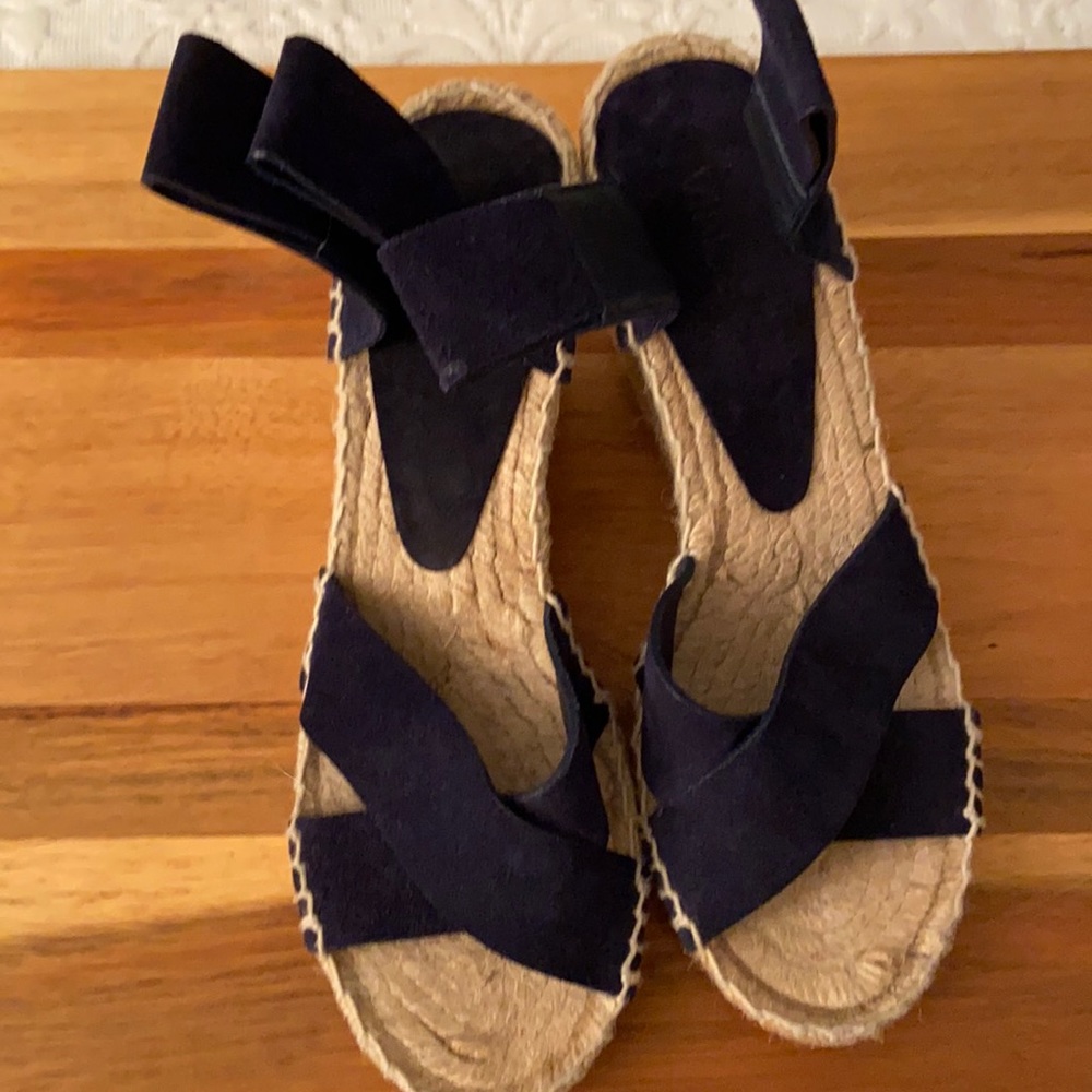 VINCE Stefania Suede Espadrille Wedge Sandal